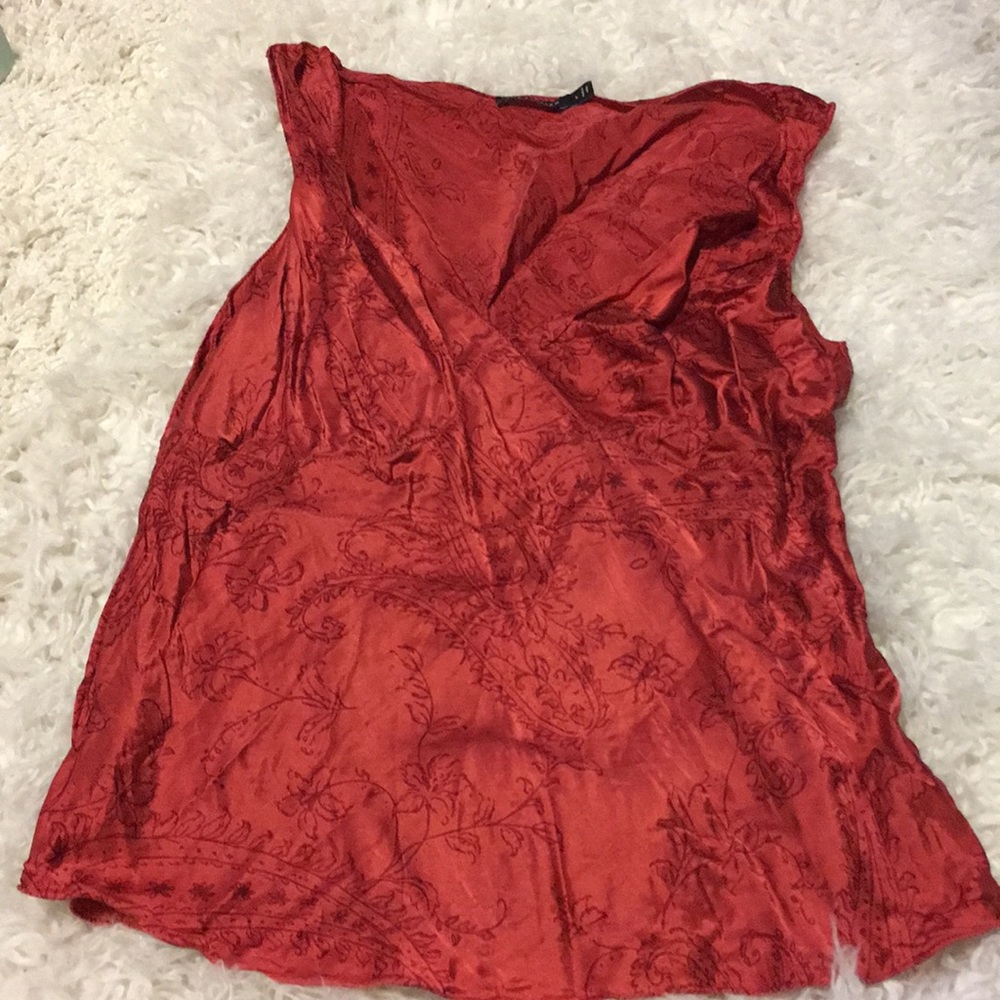 The limited tank top Zippered 100% silk